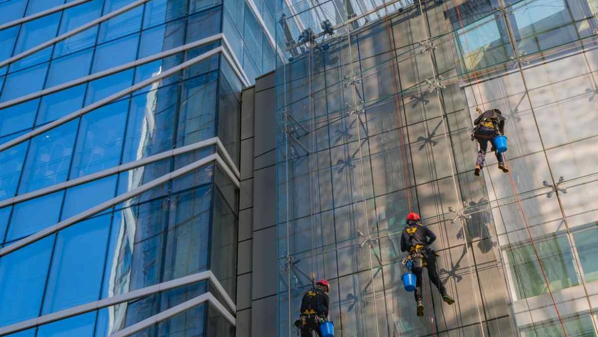 Taubenabwehr mit Industriekletterern